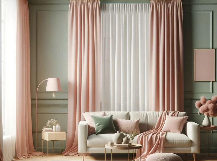 بهترین رنگ پرده برای تابستان؛ راهنمای انتخاب پرده خنک و شیک