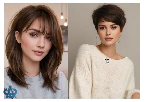 مدل موهای مناسب فرم صورت گرد