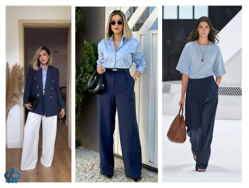 ترکیب رنگ آبی مه آلود با سرمه ای