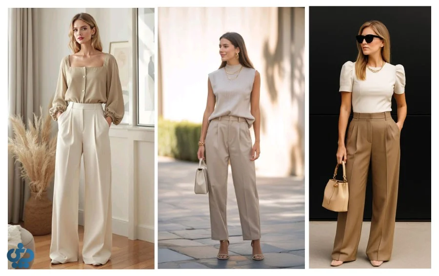 ست پاییزی استایل بژ