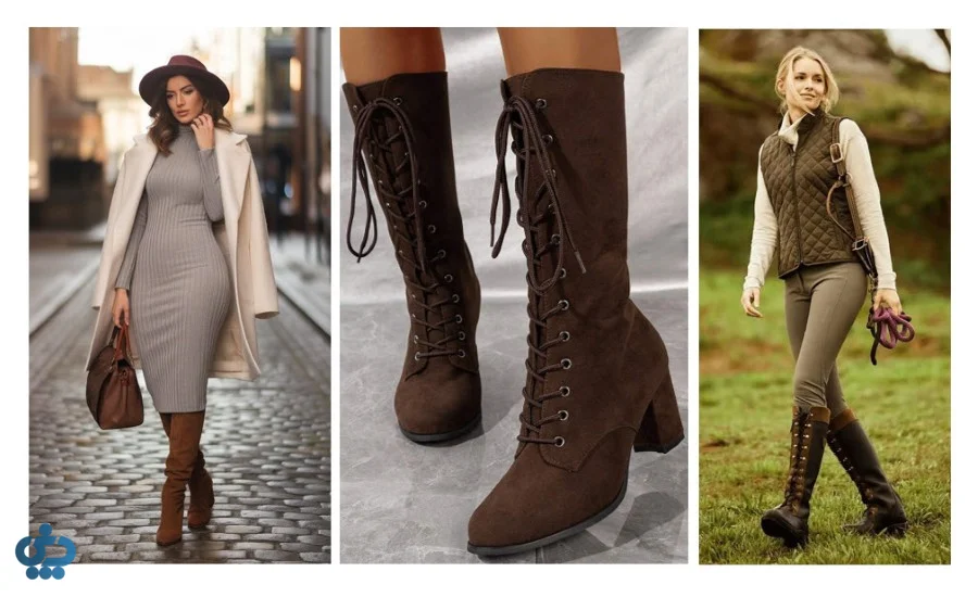 بوت‌های قهوه‌ای شکلاتی