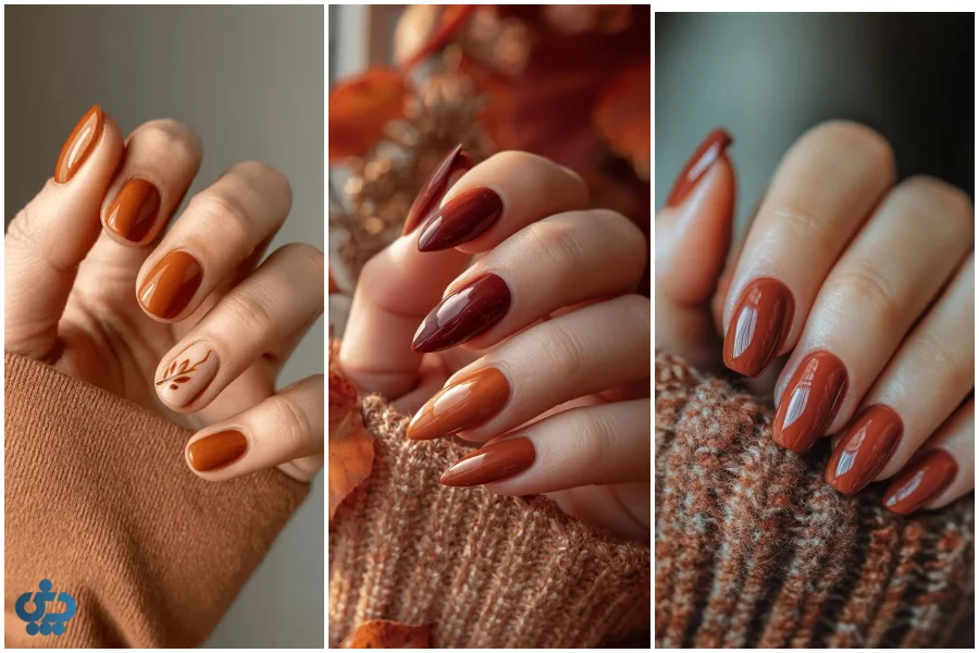 ایده‌های جذاب طراحی ناخن پاییزی