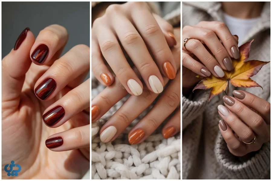 ایده‌های جذاب طراحی ناخن پاییزی