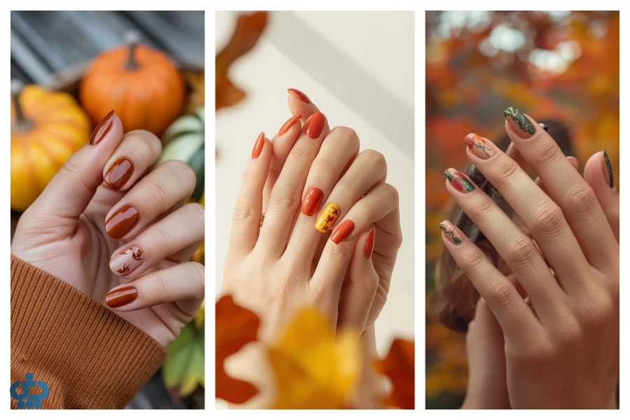 ایده‌های جذاب طراحی ناخن پاییزی
