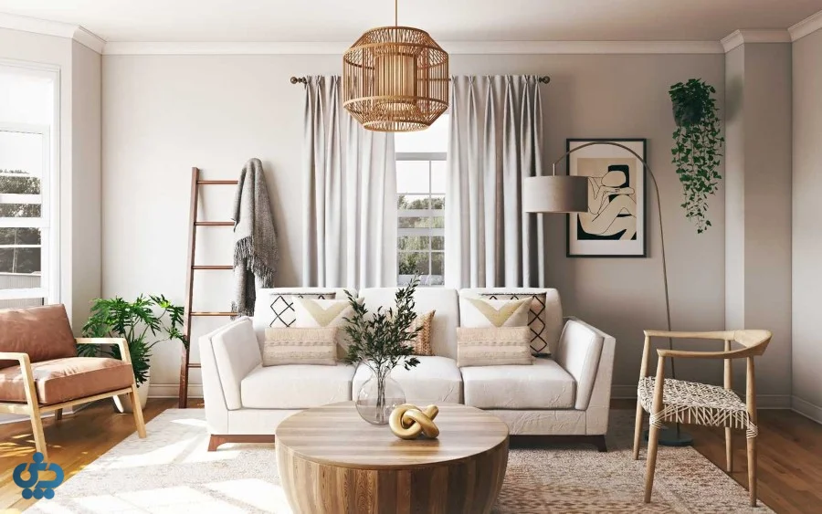 Living room in Scandinavia