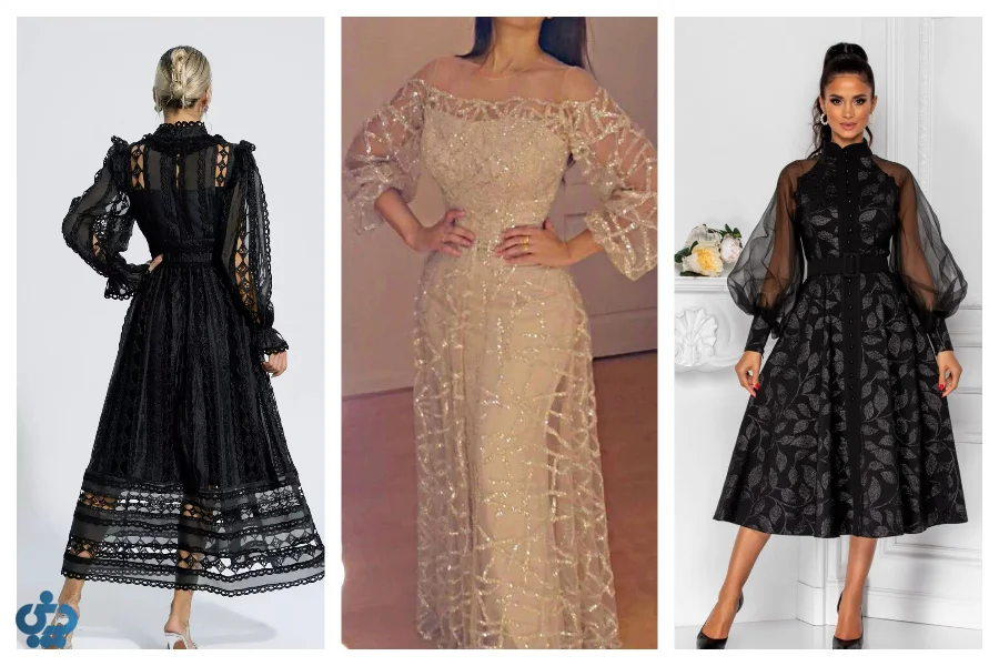 ست کردن لباسهای توری برای مهمانی