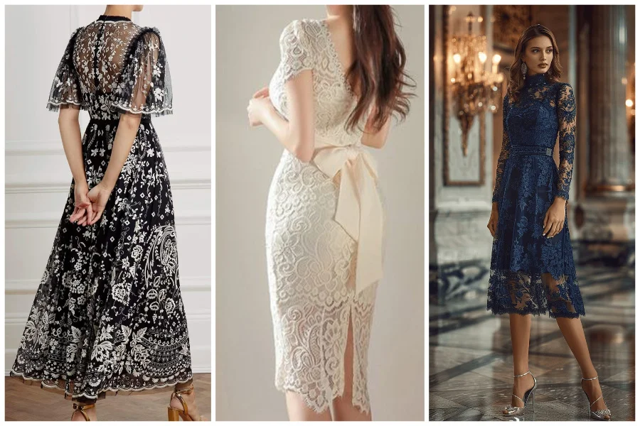 بهترین ترکیب رنگ برای ست کردن لباس‌های توری برای مهمانی‌ها |بیش از ۳1 مدل