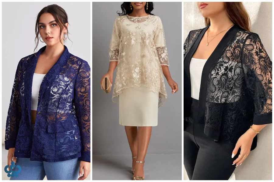 ست کردن لباسهای توری