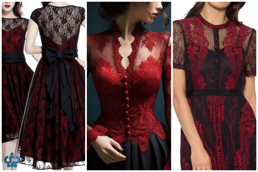 ست کردن لباسهای توری برای مهمانیها