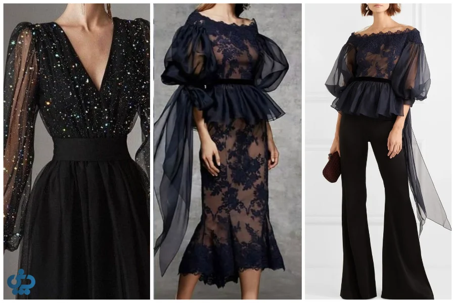 ست کردن لباسهای توری برای مهمانی