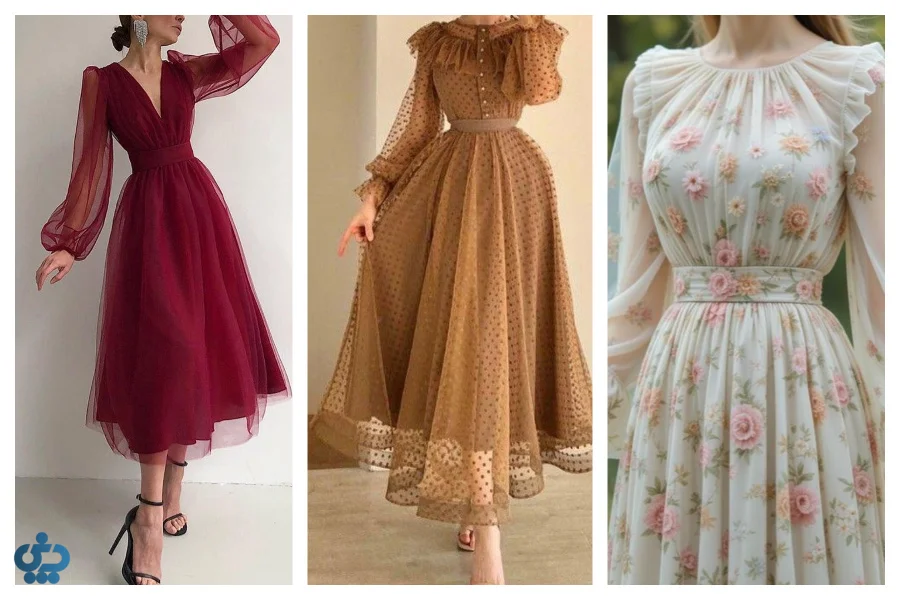 ست کردن لباسهای توری برای مهمانی