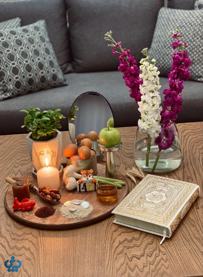 ایده چیدمان سفره هفت سین به سبک سنتی
